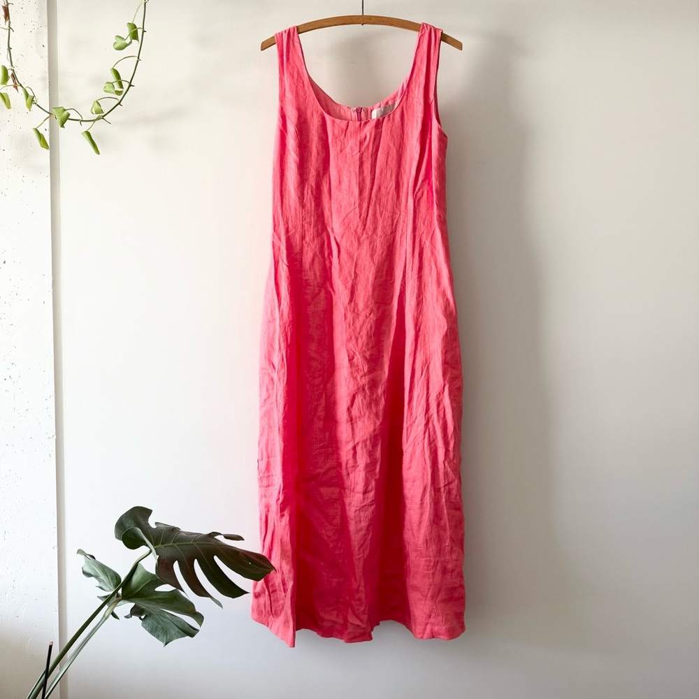 White Closet Elements pink midi dress AU 12 fits US‎ 8 Large